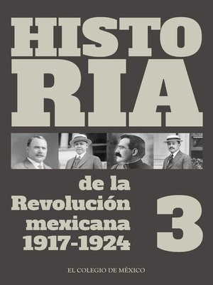 cover image of Historia de la Revolución mexicana 1917-1924. Volumen 3